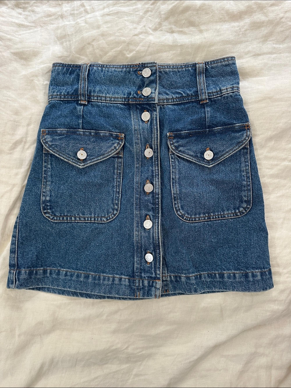 Sezane Jean skirt